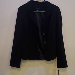 A. Byer NWT, Medium, Black Business jacket